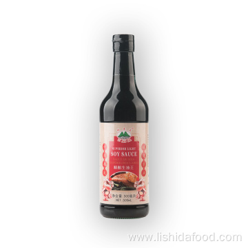 500ml Glass Bottle Light Soy Sauce